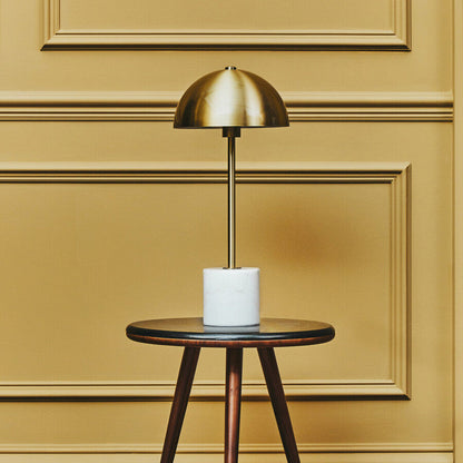 Murdoch Table Lamp With White Marble Base