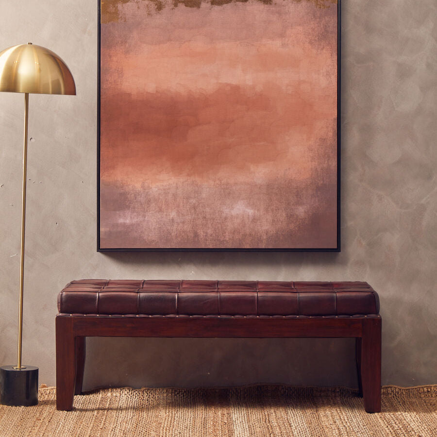 Floor Lamp in Brushed Brass and Marble Base | Murdoch