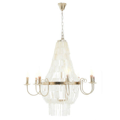 8 Bulb Seashell Chandelier | Elena