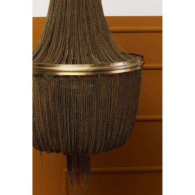 Antique Brass Design Chandelier | Chain