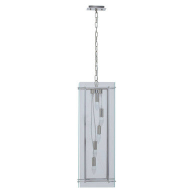 Claridge Five Bulb Glass Pendant Light