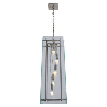 Claridge Five Bulb Glass Pendant Light