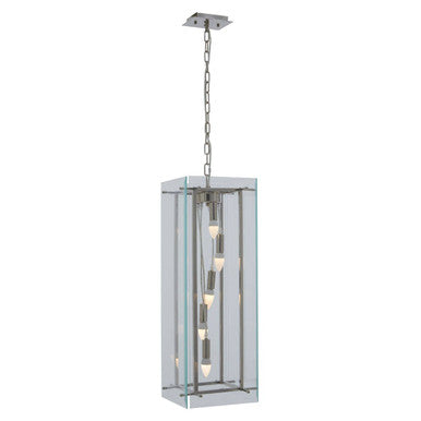 Claridge Five Bulb Glass Pendant Light