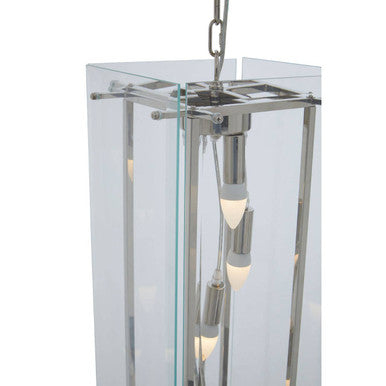 Claridge Five Bulb Glass Pendant Light