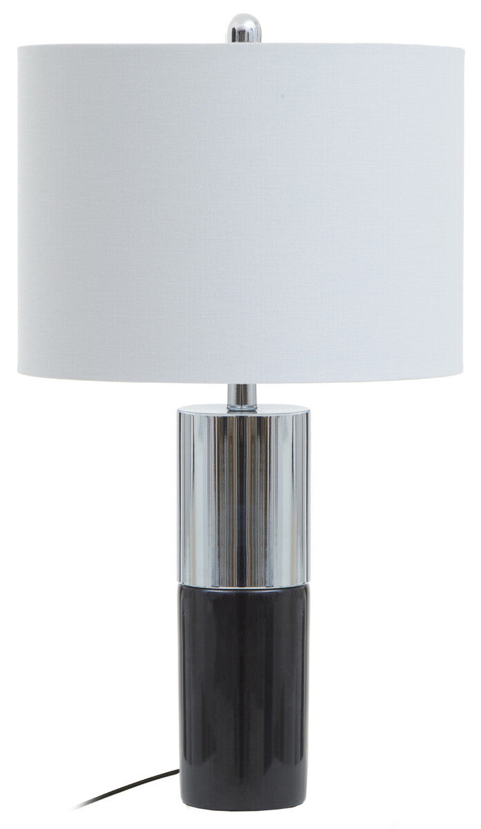 Black Marble and Chrome Table Lamp | Edgar