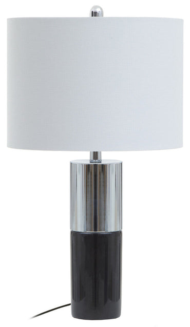 Black Marble and Chrome Table Lamp | Edgar