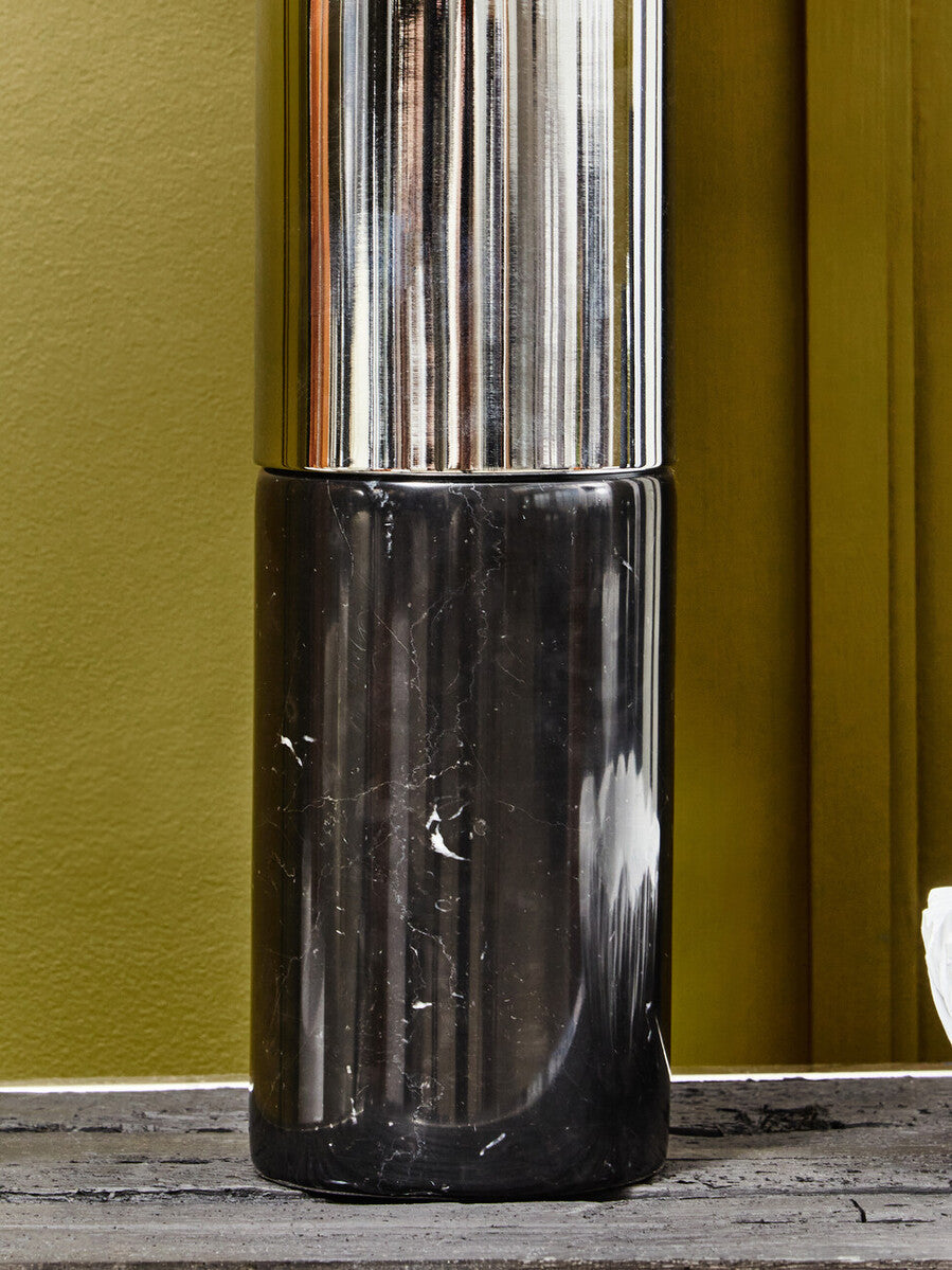 Black Marble and Chrome Table Lamp | Edgar