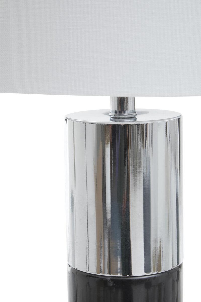 Black Marble and Chrome Table Lamp | Edgar