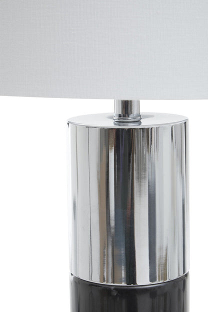 Black Marble and Chrome Table Lamp | Edgar