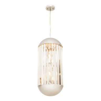 Chrome Finish 6 Bulb Pendant Light | Kensington Townhouse