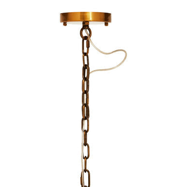Brass Finish Vertical Large Pendant Light | Karli