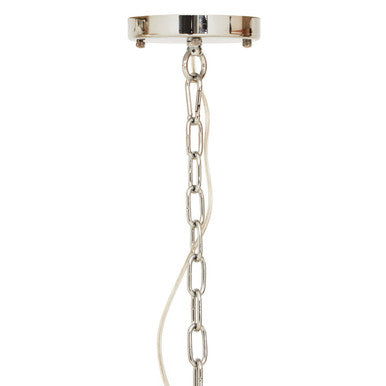 Glass and Chrome Finish Large Vertical Pendant Light | Karli