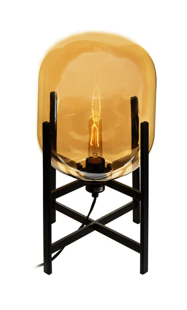 Matte Black and Glass Table Lamp | Trieste