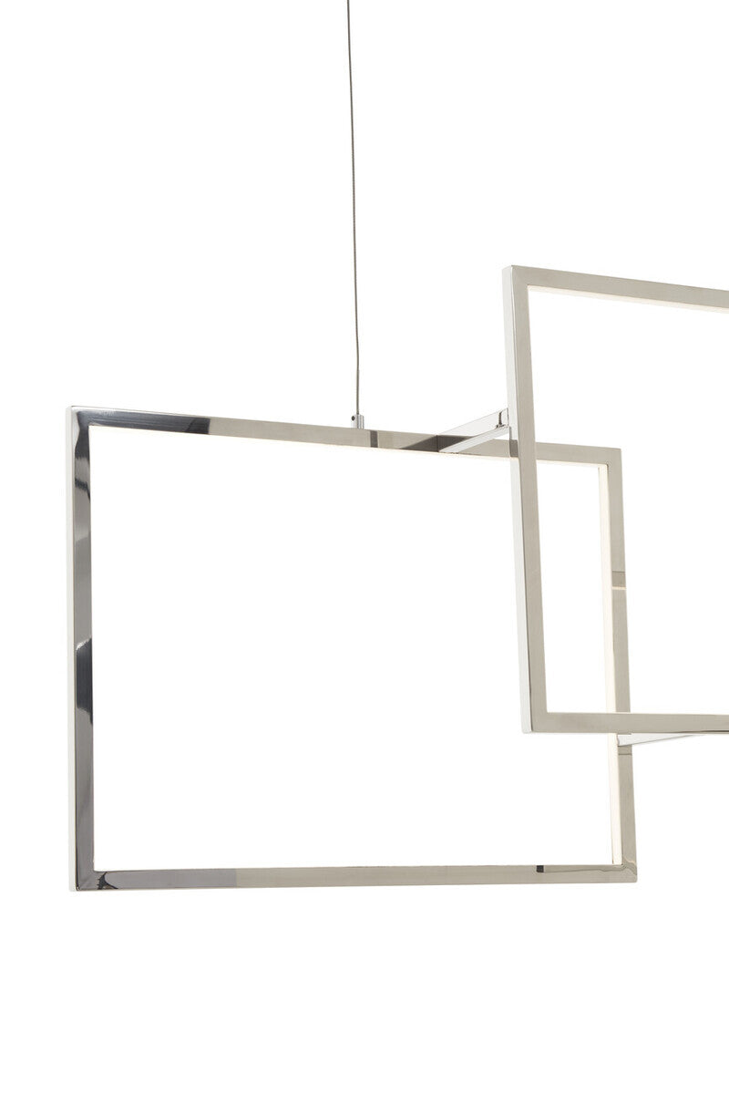 Trieste Three White Square Pendant Light