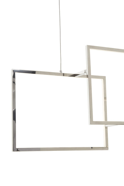 Trieste Three White Square Pendant Light