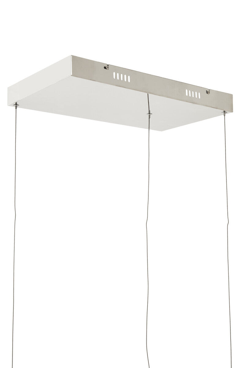Trieste Three White Square Pendant Light