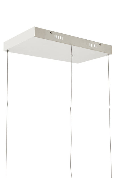 Trieste Three White Square Pendant Light