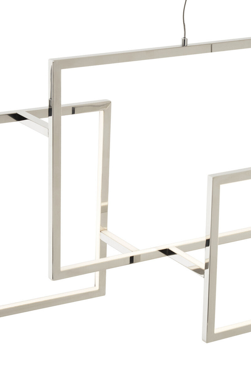 Trieste Three White Square Pendant Light