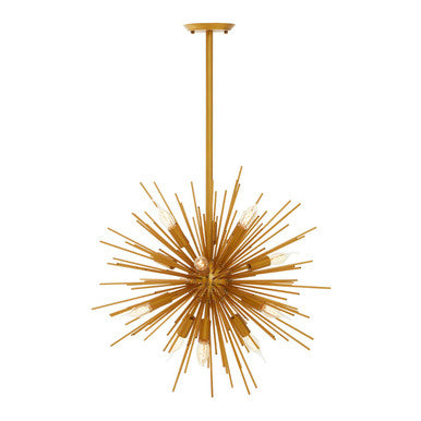 Brass Finish Metal Pendant Light | Spike