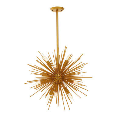 Brass Finish Metal Pendant Light | Spike