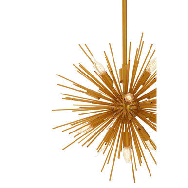 Brass Finish Metal Pendant Light | Spike