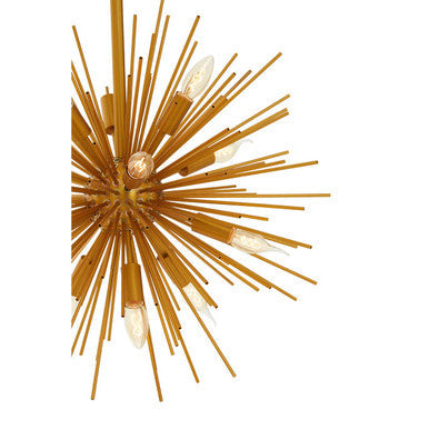 Brass Finish Metal Pendant Light | Spike
