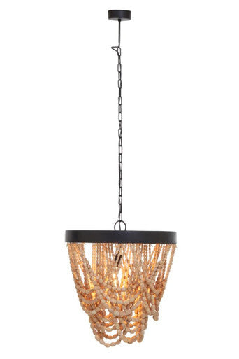 Wooden Beads Chandelier | Lapiz