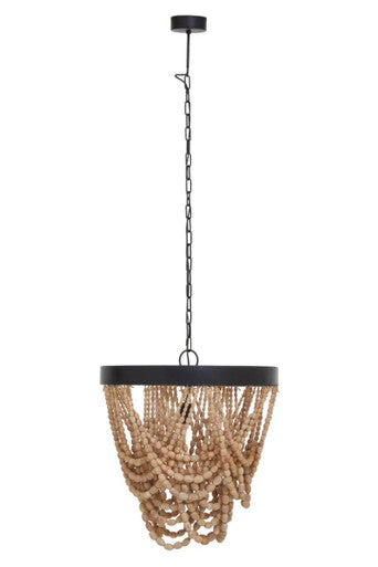 Wooden Beads Chandelier | Lapiz