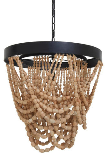 Wooden Beads Chandelier | Lapiz
