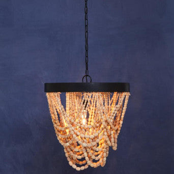 Wooden Beads Chandelier | Lapiz
