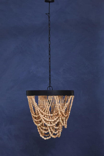Wooden Beads Chandelier | Lapiz
