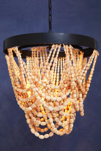 Wooden Beads Chandelier | Lapiz