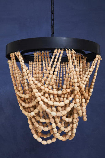 Wooden Beads Chandelier | Lapiz