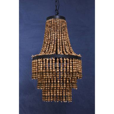 Wooden Beads Large Chandelier | Lapiz
