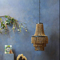 Wooden Beads Large Chandelier | Lapiz
