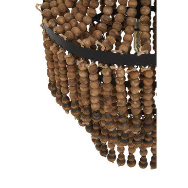 Wooden Beads Large Chandelier | Lapiz