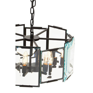 Black Small 6 Light Chandelier | Babylon