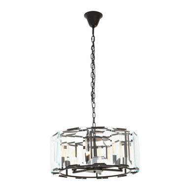 Black Medium 6 Light Chandelier | Babylon