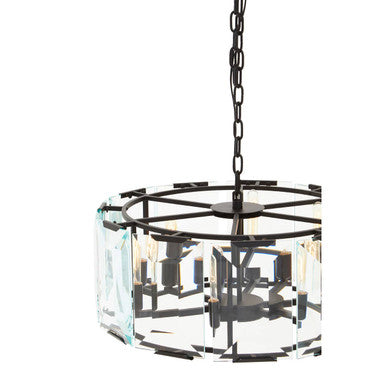 Black Medium 6 Light Chandelier | Babylon