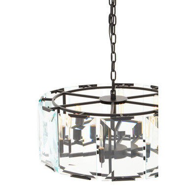 Black Medium 6 Light Chandelier | Babylon