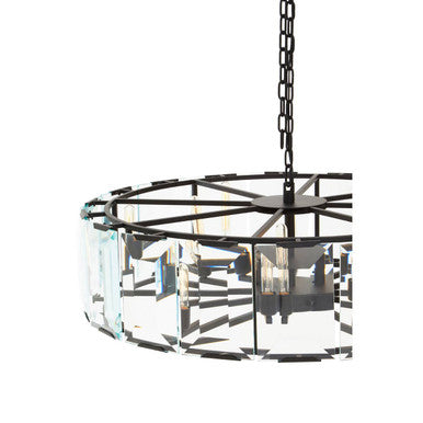 Large Black 12 Light Chandelier | Babylon