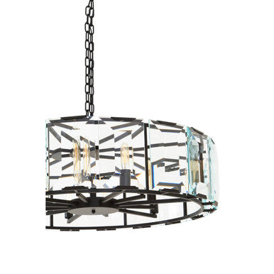 Large Black 12 Light Chandelier | Babylon