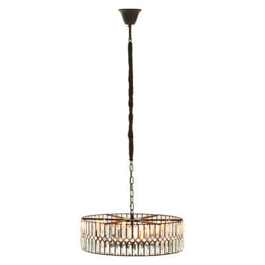 6 Bulb Crystal Chandelier | Babylon
