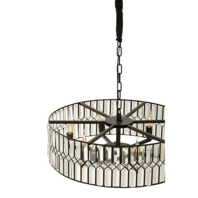 6 Bulb Crystal Chandelier | Babylon