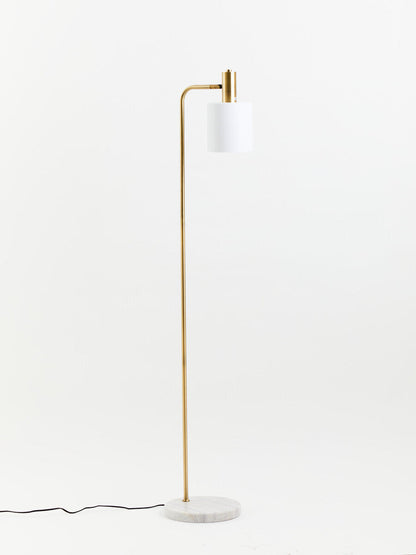 White Marble and Gold Floor Lamp | Newton