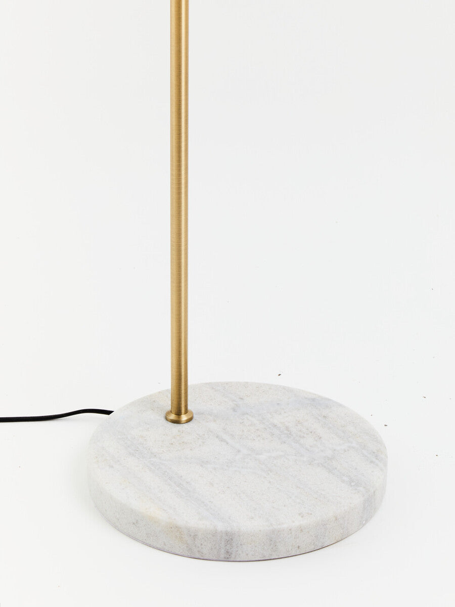 White Marble and Gold Floor Lamp | Newton