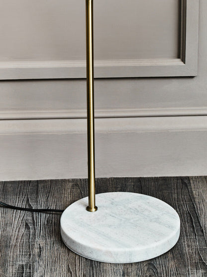 White Marble and Gold Floor Lamp | Newton