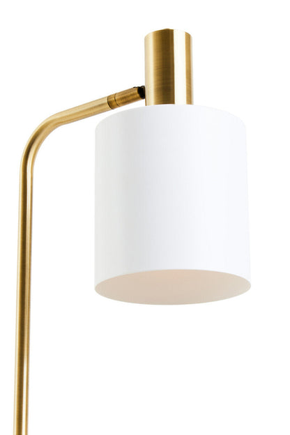 White Marble and Gold Floor Lamp | Newton