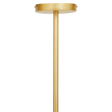 Abira Gold Finish and Glass 15 Bulb Statement Pendant Light
