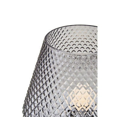 Grey Smoked Glass Table Lamp | Noble